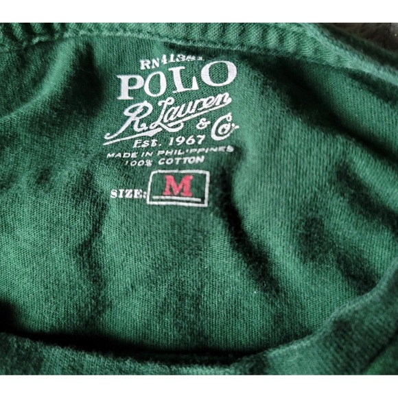 Polo Ralph Lauren Men's Bedford NH PHYS ED L/S T-Shirt Green Tee M Ltd Ed - Picture 3 of 3